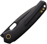 Vosteed Psyop Top Linerlock Ti Black EDC Knife - 3.25 Inch Elmax Blade for Everyday Carry by Vosteed
