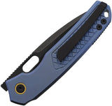 Vosteed Psyop Top Linerlock - Titanium Blue Elmax Drop Point Knife For EDC Enthusiasts by Vosteed