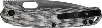 Vosteed Psyop Top Linerlock Knife - Premium Elmax Drop Point Blade And Black Micarta Handle For EDC Enthusiasts by Vosteed