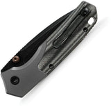 Vosteed Psyop 299 Top Linerlock Knife - S35VN Blade, Titanium Bolsters, Micarta Handle For EDC by Vosteed