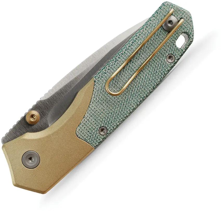 Vosteed Psyop 299 Top Linerlock Knife Teal Norplex UltreX Micarta S35VN 3In Blade - Premium Steel for EDC by Vosteed