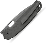 Vosteed Psyop Top Linerlock Ti - Stonewashed Blade With Dim Gray Titanium Handle For Everyday Carry by Vosteed