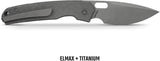 Vosteed Psyop Top Linerlock Ti - Stonewashed Blade With Dim Gray Titanium Handle For Everyday Carry by Vosteed