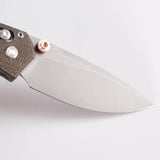 Vosteed Mini Psyop Crossbar Lock - Green Micarta Elmax Blade EDC Folding Knife With Pocket Clip by Vosteed