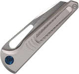 Vosteed Gavko Leopard - Premium M390 Stonewash Sheepsfoot Blade Gray Titanium Handle For EDC by Vosteed