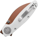 Vosteed Shilin Cutter - Premium EDC Knife With 154CM Blade Copper Dune Finish And G10 Handle by Vosteed