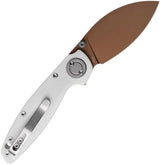 Vosteed Shilin Cutter - Premium EDC Knife With 154CM Blade Copper Dune Finish And G10 Handle by Vosteed