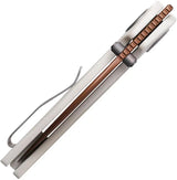 Vosteed Shilin Cutter - Premium EDC Knife With 154CM Blade Copper Dune Finish And G10 Handle by Vosteed