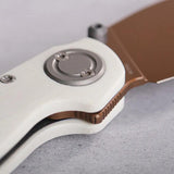 Vosteed Shilin Cutter - Premium EDC Knife With 154CM Blade Copper Dune Finish And G10 Handle by Vosteed