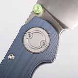 Vosteed Shilin Cutter Vanchor Lock Knife 2.9 Inch Satin 154CM Blade G10 Blue EDC Pro - Secure Lockup For Daily Carry by Vosteed