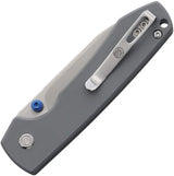 Vosteed Raccoon Linerlock Knife - Gray G10 Handle With Satin 14C28N Blade For EDC Enthusiasts by Vosteed