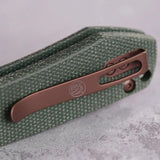 Vosteed Raccoon Premium Top Linerlock Knife - EDC Ready With 14C28N Copper Dune Blade And Green Micarta by Vosteed