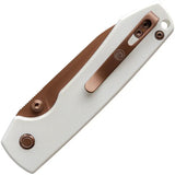 Vosteed Raccoon Top Linerlock EDC Knife Copper Dune Finish - Compact EDC Design For Daily Tasks by Vosteed