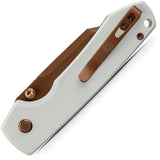 Vosteed Raccoon Top Tier Linerlock White G10 EDC Knife - Reliable Everyday Carry Performance by Vosteed