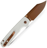 Vosteed Raccoon Top Tier Linerlock White G10 EDC Knife - Reliable Everyday Carry Performance by Vosteed