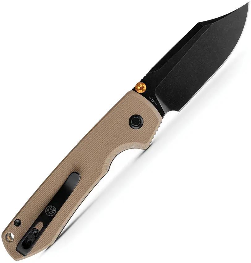 Vosteed Raccoon Top Linerlock Knife For EDC Enthusiasts With 14C28N Sandvik Blade And G10 Handle by Vosteed