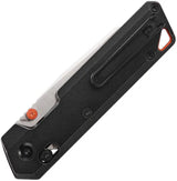 Vosteed Parallel Crossbar Lock Knife A3502 - Titanium Black Handle, 3in 154CM Satin Blade, Reverse Tanto, EDC Ready by Vosteed