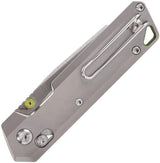 Vosteed Parallel Crossbar Lock Gray A3503 Premium Folding Knife - Satin 154CM Blade With Titanium Handle by Vosteed
