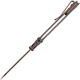 Vosteed Parallel Crossbar Lock Dune Knife - Copper Finish S35VN Blade Titanium Handle For EDC Enthusiasts by Vosteed