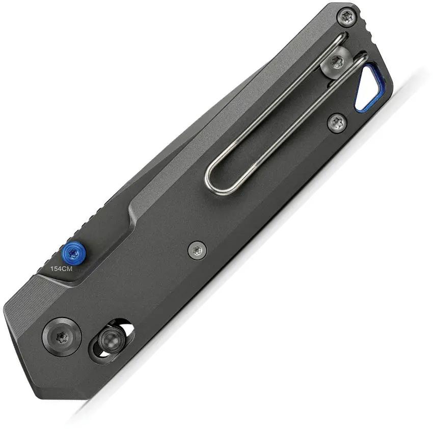 Vosteed Parallel Crossbar Lock Knife - 2.9 Inch 154CM Tanto Blade With Dim Gray Titanium Handle For EDC Enthusiasts by Vosteed
