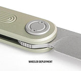 Vosteed Corgi-V Vanchor Lock Knife - Green Aluminum Handle With S35VN 3in Blade For EDC Enthusiasts by Vosteed
