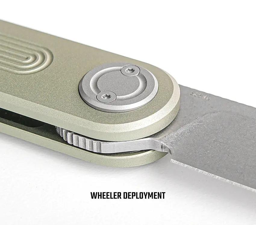 Vosteed Corgi-V Vanchor Lock Knife - Green Aluminum Handle With S35VN 3in Blade For EDC Enthusiasts by Vosteed
