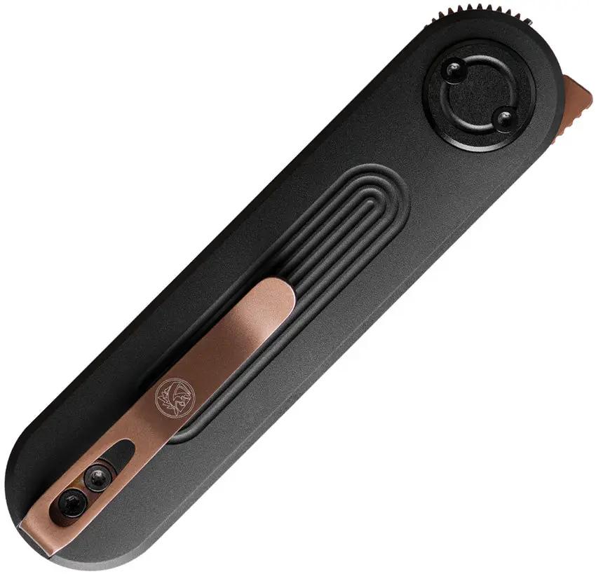 Vosteed Corgi-V Vanchor Lock EDC Knife - Copper Dune Blade S35VN Steel, 3in Blade, 4in Closed Aluminum Handle by Vosteed