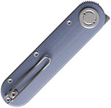 Vosteed Corgi Vanchor Lock Knife - Blue G10 Handle 3-Inch N690 Drop Point Blade With Pouch Included by Vosteed