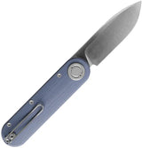 Vosteed Corgi Vanchor Lock Knife - Blue G10 Handle 3-Inch N690 Drop Point Blade With Pouch Included by Vosteed