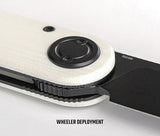 Vosteed Corgi V Vanchor Lock - White G10 Extended Tang EDC Knife For Everyday Carry by Vosteed