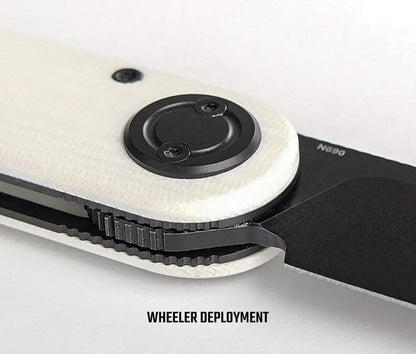 Vosteed Corgi V Vanchor Lock - White G10 Extended Tang EDC Knife For Everyday Carry by Vosteed