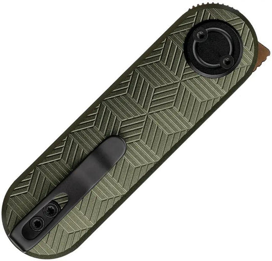 Vosteed CorgiV Vanchor Lock Aluminum Green EDC Knife A3724 - Lightweight Precision For Everyday Carry Enthusiasts by Vosteed