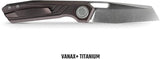 Vosteed Xeno Vanchor Lock Red Folding Knife For EDC Enthusiasts With Secure Precision Build A3804 by Vosteed
