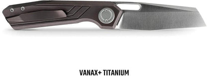 Vosteed Xeno Vanchor Lock Red Folding Knife For EDC Enthusiasts With Secure Precision Build A3804 by Vosteed