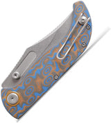 Vosteed Naga Top Linerlock Knife - Ocean Micarta Handle, S35VN Blade For EDC Enthusiasts by Vosteed