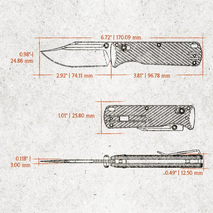 Vosteed Vombat Crossbar Lock Knife - M390 Blade And Gray Aluminum Handle For EDC Enthusiasts by Vosteed