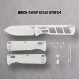 Vosteed Vombat Crossbar Lock Knife - M390 Blade And Gray Aluminum Handle For EDC Enthusiasts by Vosteed