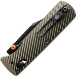 Vosteed Vombat Crossbar Lock Olive Knife With M390 Blade And Quick Swap Scales - Premium EDC Locking Knife by Vosteed