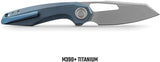 Vosteed Thunderbeast Vanchor Lock Ti A4303 EDC Knife - Blue Titanium Handle With M390 Blade by Vosteed