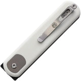 Vosteed Corgi Trek Lock White G10 EDC Knife - 3 Inch Sandvik 14C28N Blade For Collectors by Vosteed