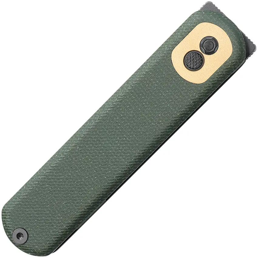 Vosteed Corgi Trek Lock Knife Green Micarta Handle - 3In Blade For EDC Enthusiasts by Vosteed