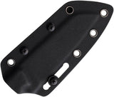 Vosteed Mink Fixed Blade Knife Nitro V Steel 3.25in Blade Full Tang Black Canvas Micarta by Vosteed