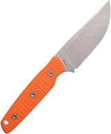 Vosteed Mink Fixed Blade Knife - Nitro-V Bead-Blast Blade With Orange G10 Handle For EDC Enthusiasts by Vosteed