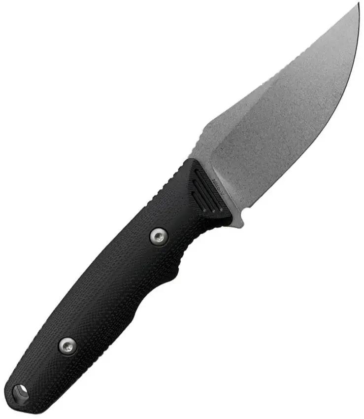 Vosteed H-Back Fixed Blade Knife Nitro V Steel 3 Inch Clip Point Full Tang Kydex Sheath - Compact Rugged Outdoor EDC by Vosteed