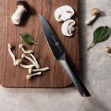 Vosteed Hackney 5 Inch Utility Knife - Black Titanium Coated High Carbon Blade And G10 Handle Full Tang by Vosteed