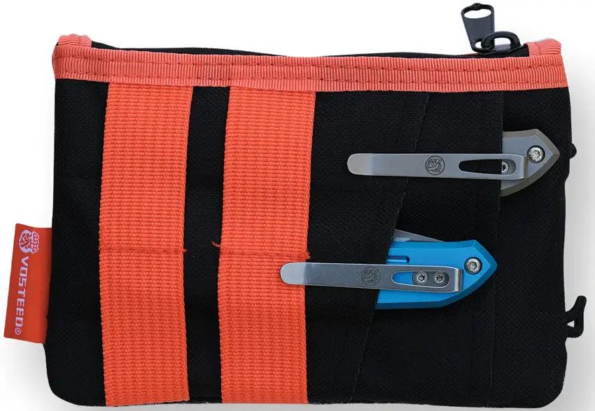 Vosteed Knife Pouch X0114 - Durable Nylon Zipper For EDC With Compact Rugged Design And High Visibility by Vosteed