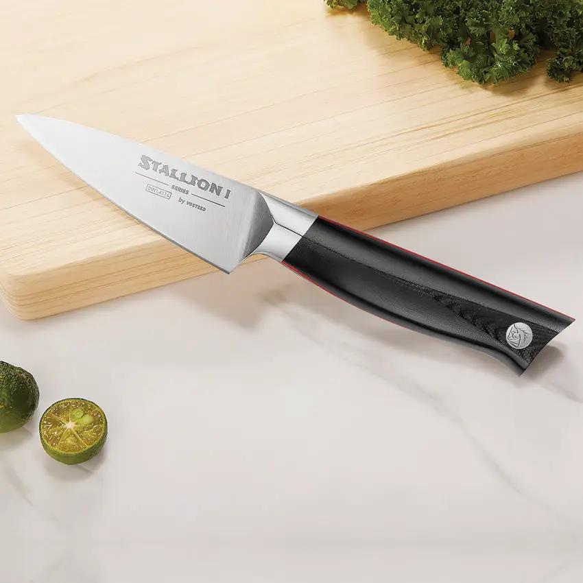 Vosteed Stallion 3.5 Inch Paring Knife - Precision Satin Blade For Easy Fruit And Veggie Prep by Vosteed