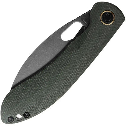 Vosteed Nightshade NSTH32NPMN - Nitro V Blade Green Canvas Micarta Handle Compact EDC Knife by Vosteed
