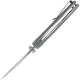 Vosteed Nightshade TS Linerlock Knife - Nitro-V Blade with Stonewashed Finish and Gray G10 Handle by Vosteed