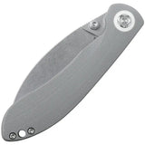 Vosteed Nightshade TS Linerlock Knife - Nitro-V Blade with Stonewashed Finish and Gray G10 Handle by Vosteed